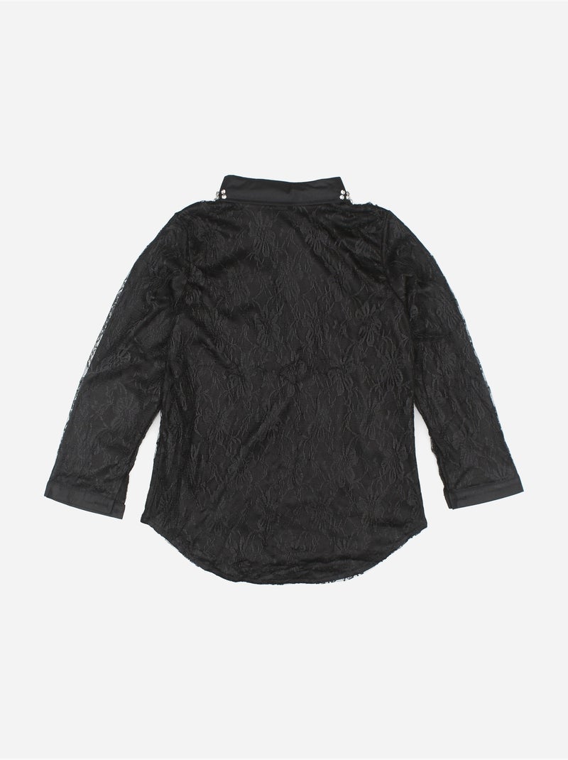Camisa de encaje - Kids Star Negro - Kiabi