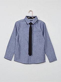 Camisa de fantasía + corbata - Kiabi