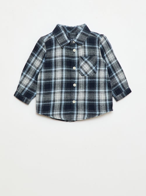 Camisa de franela a cuadros - Kiabi
