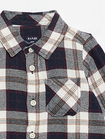 Camisa de franela a cuadros