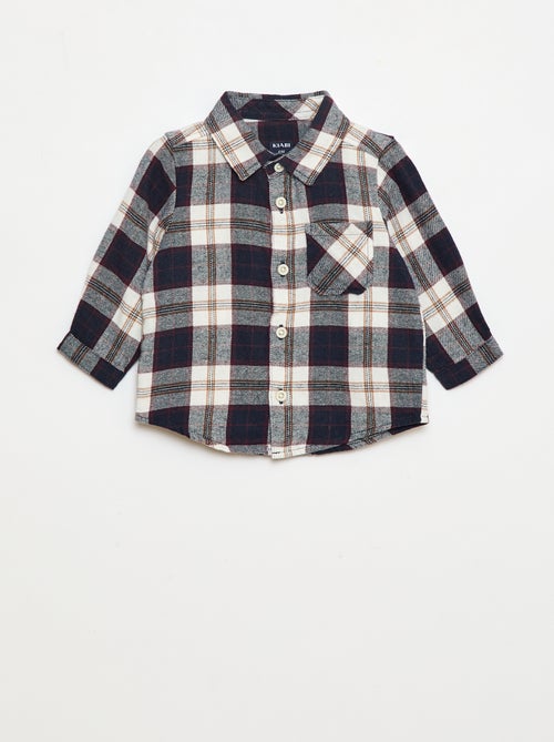 Camisa de franela a cuadros - Kiabi