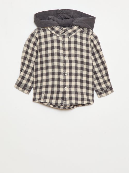 Camisa de franela a cuadros - Kiabi