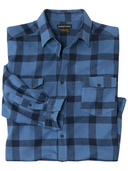 Camisa de franela de cuadros con cuello de puntas libres toronto - Kiabi Camisa de franela de cuadros con cuello de puntas libres toronto - Kiabi