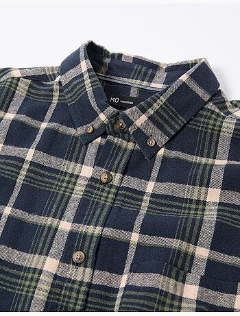 Camisa de franela de cuadros, MO Fashion