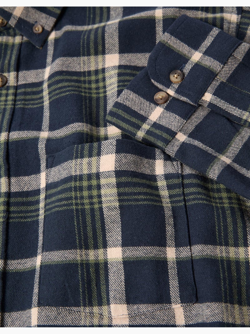 Camisa de franela de cuadros, MO Fashion Azul - Kiabi