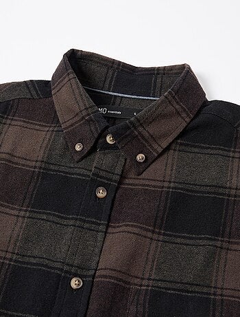 Camisa de franela de cuadros, MO Fashion