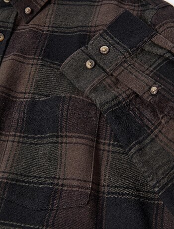 Camisa de franela de cuadros, MO Fashion