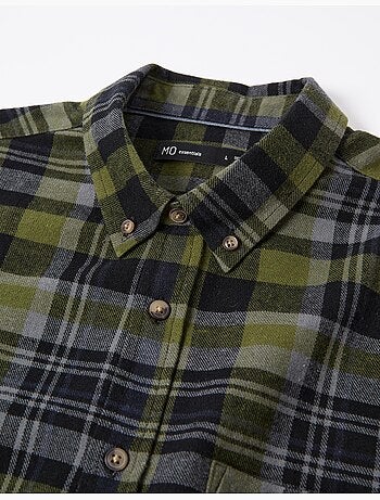 Camisa de franela de cuadros, MO Fashion
