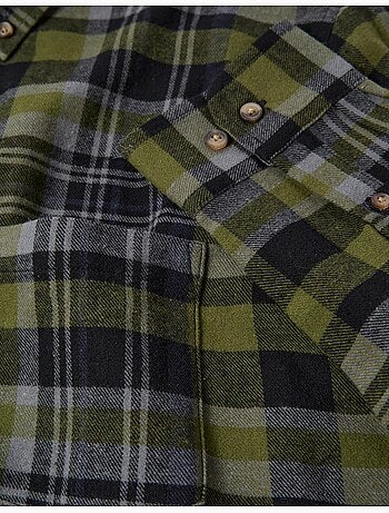 Camisa de franela de cuadros, MO Fashion