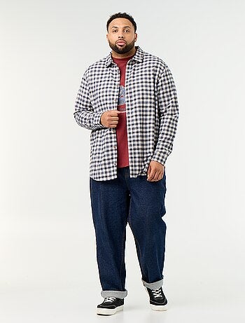 Camisa de franela estampada