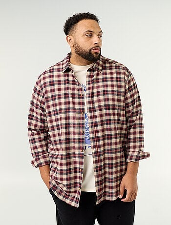Camisa de franela estampada