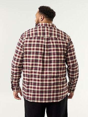 Camisa de franela estampada
