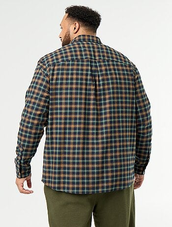 Camisa de franela estampada