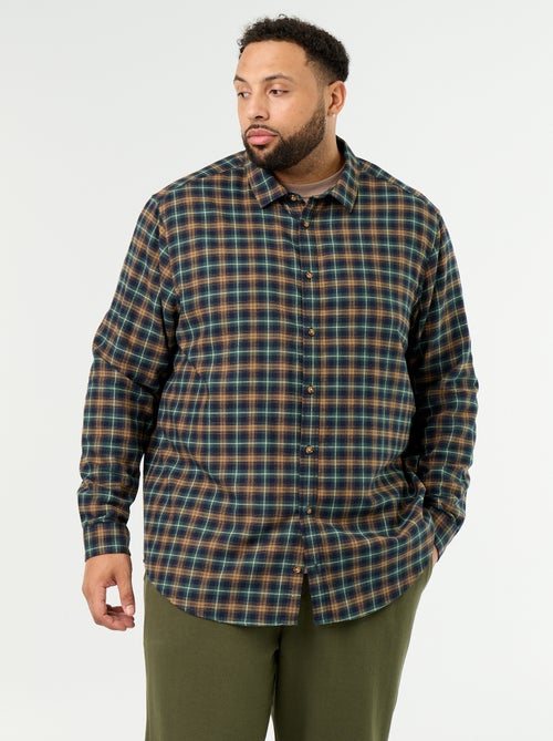 Camisa de franela estampada - Kiabi