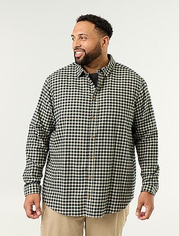 Camisa de franela estampada