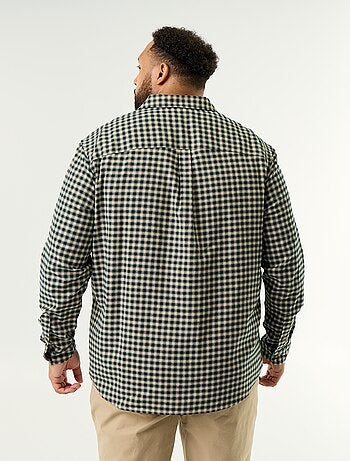 Camisa de franela estampada