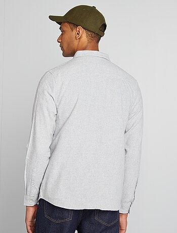 Camisa de franela lisa