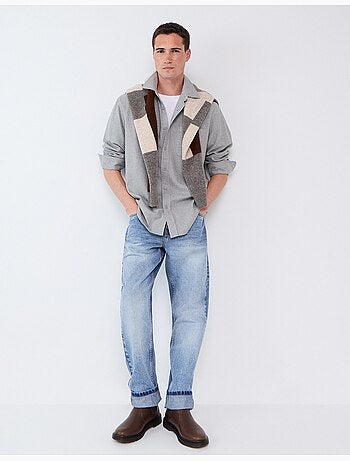 Camisa de franela, mo fashion
