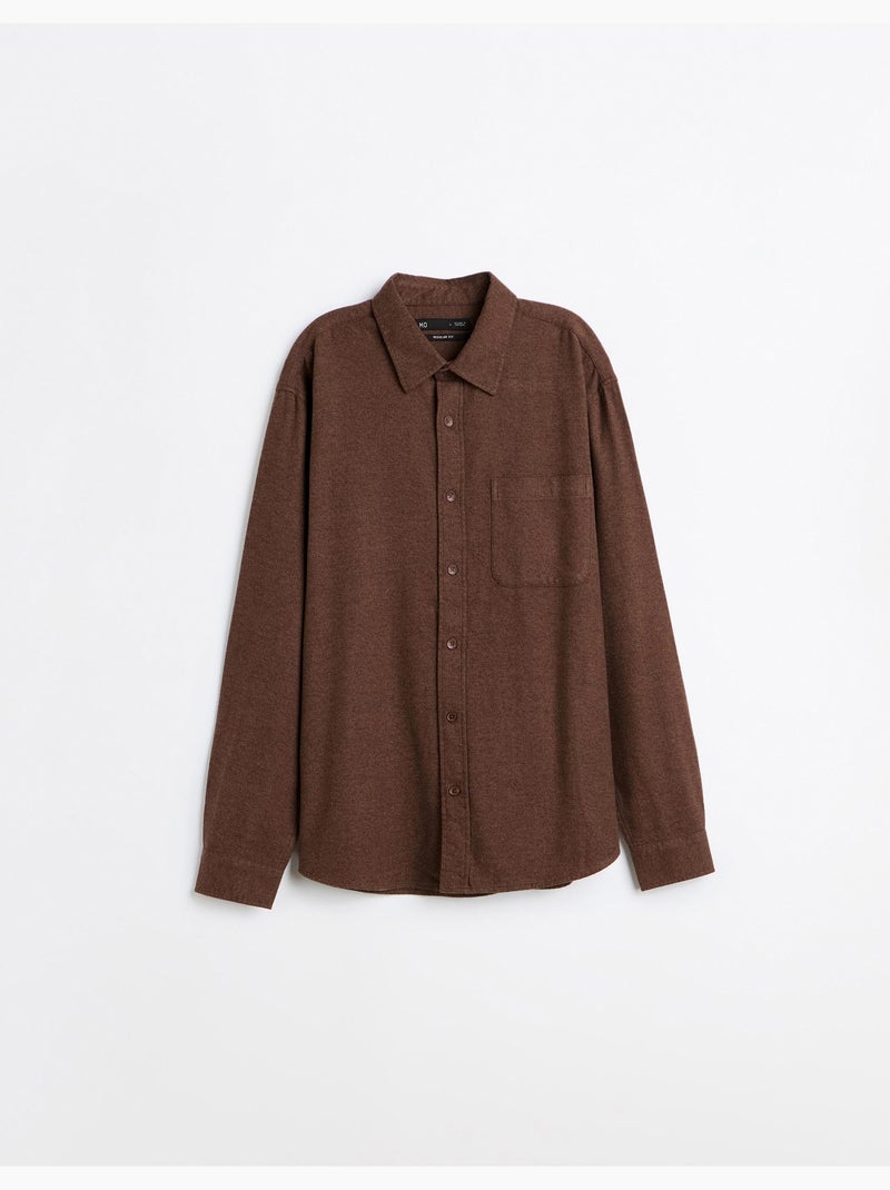 Camisa de franela, mo fashion Marrón - Kiabi