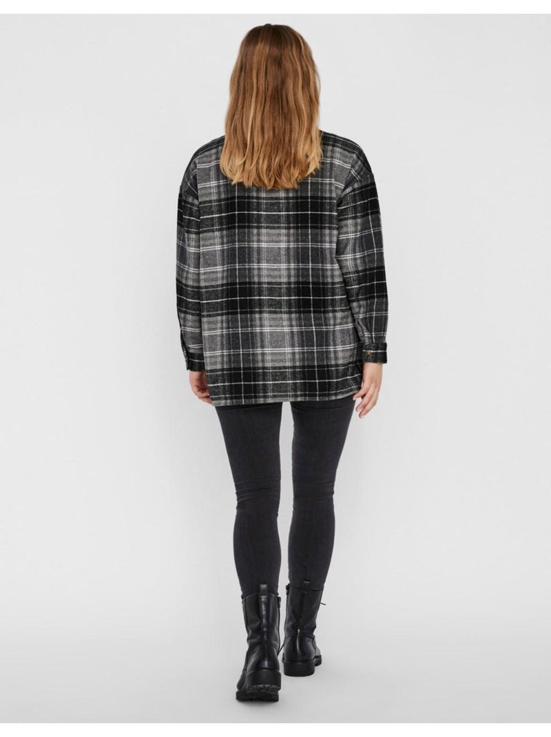 Camisa de franela Noisy May Gris - Kiabi