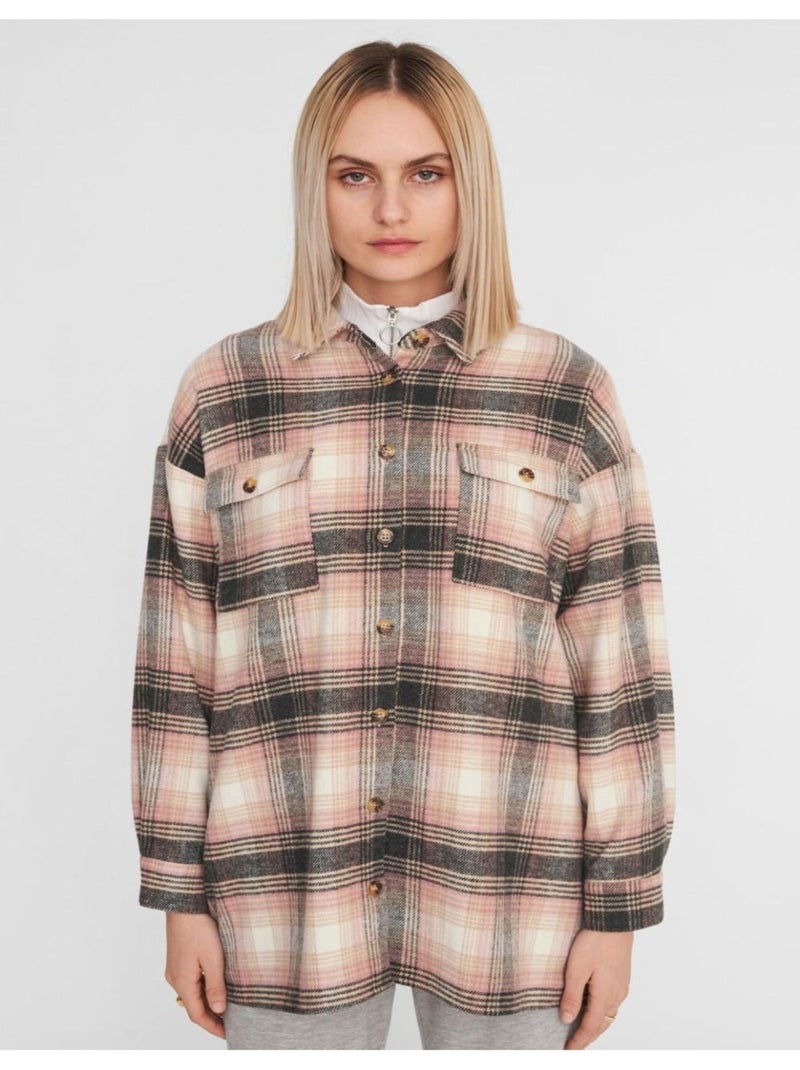 Camisa de franela Noisy May Rosa - Kiabi