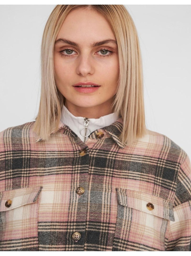 Camisa de franela Noisy May Rosa - Kiabi