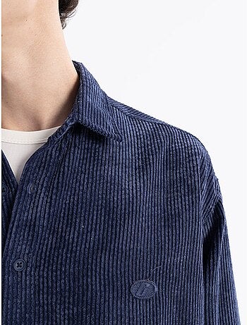 Camisa de gabardina texturizada con botones giesto