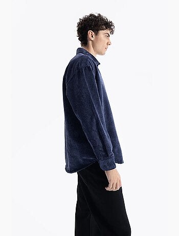 Camisa de gabardina texturizada con botones giesto