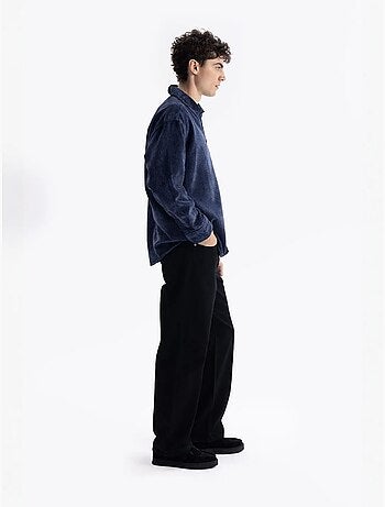 Camisa de gabardina texturizada con botones giesto