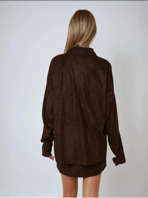 Camisa de gamuza sintética con botones hiccup - Kiabi