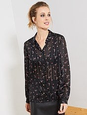 camisa denim mujer kiabi con goma en hombros camisa denim mujer kiabi con goma en hombros