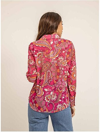 Camisa de gasa con motivos ONICHI