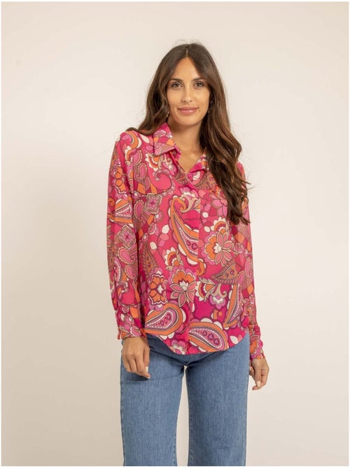 Camisa de gasa con motivos ONICHI - Kiabi Camisa de gasa con motivos ONICHI - Kiabi