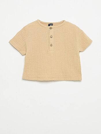 Camisa de gasa de algodón