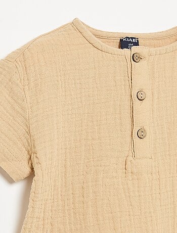 Camisa de gasa de algodón