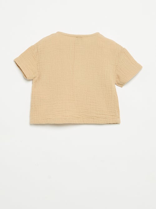 Camisa de gasa de algodón - Kiabi