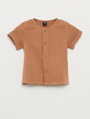 Camisa de gasa de algodón