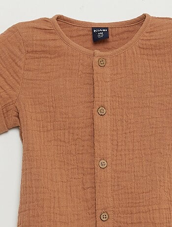 Camisa de gasa de algodón