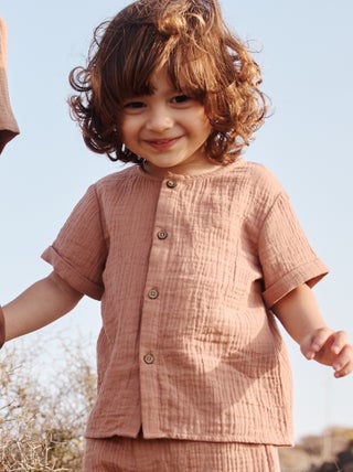 Camisa de gasa de algodón