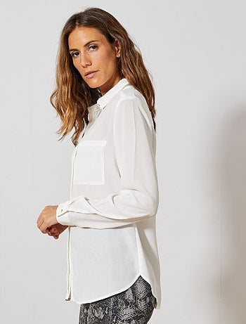 Camisa de gasa de crepé - Kiabi