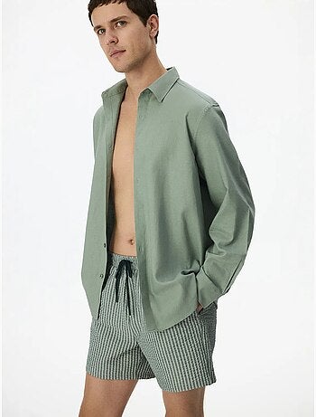 Camisa de hombre air de mezcla de lino penti
