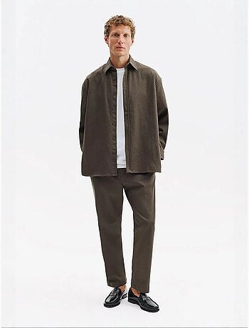 Camisa de hombre de algodón-lycra giesto