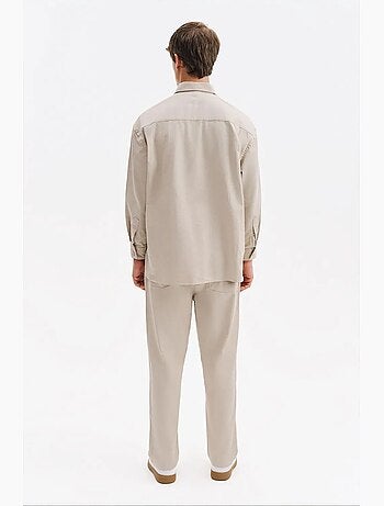 Camisa de hombre de algodón y lycra giesto