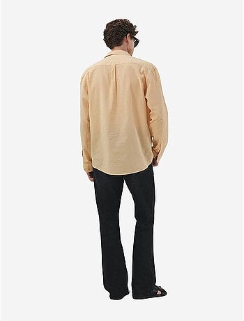 Camisa de hombre de popelina de algodón de ajuste normal giesto