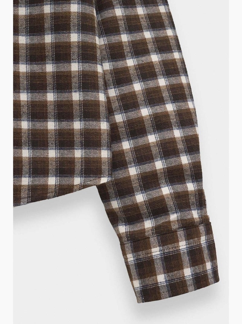 Camisa de hombre giesto Blanco Marrón - Kiabi