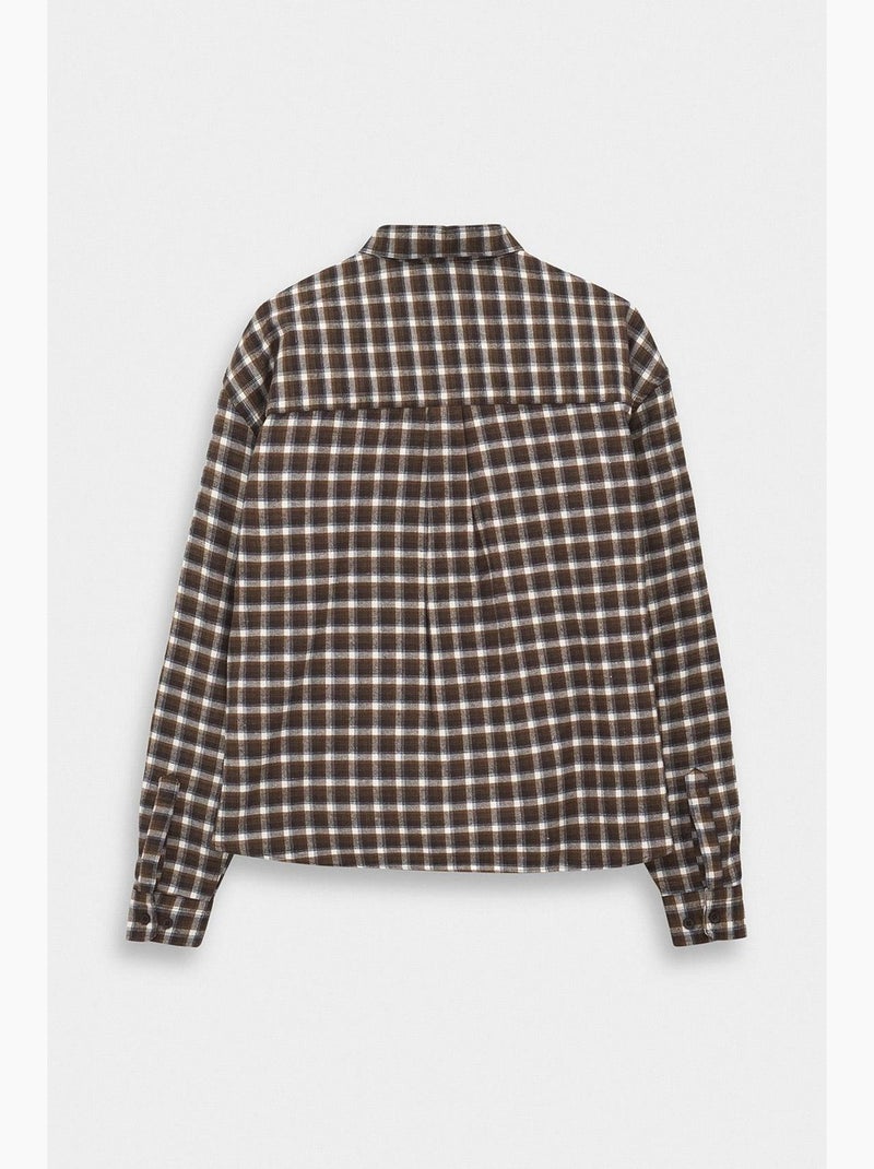 Camisa de hombre giesto Blanco Marrón - Kiabi