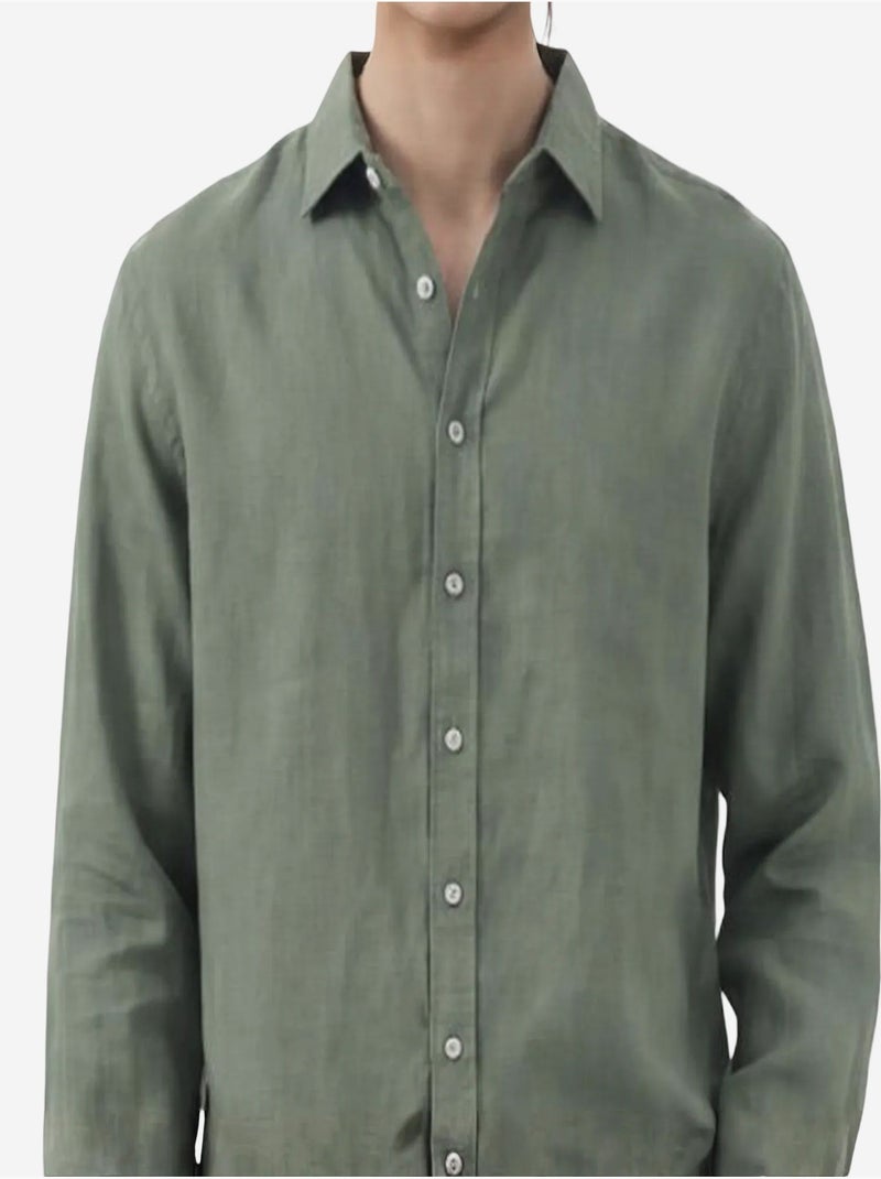 Camisa de hombre giesto Caqui - Kiabi