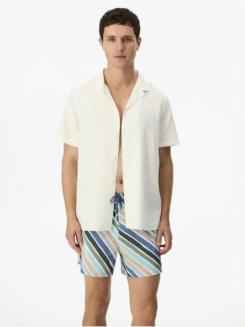 Camisa de hombre havana air de mezcla de lino penti Blanco - Kiabi