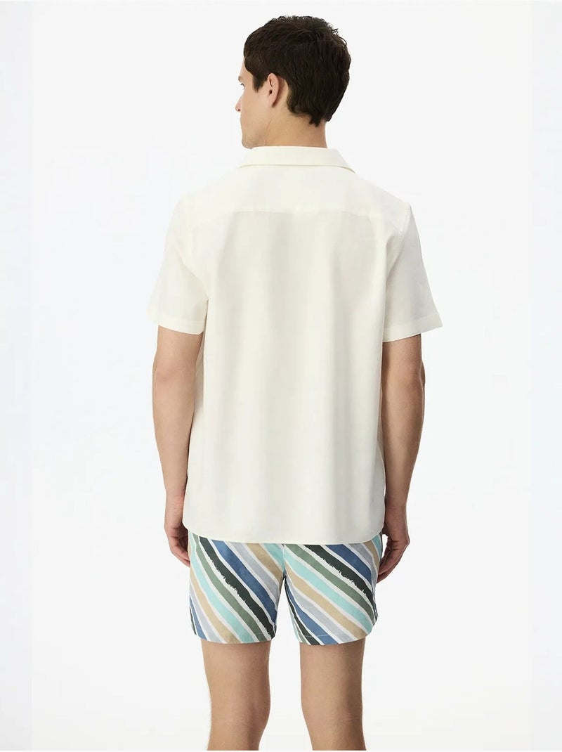 Camisa de hombre havana air de mezcla de lino penti Blanco - Kiabi