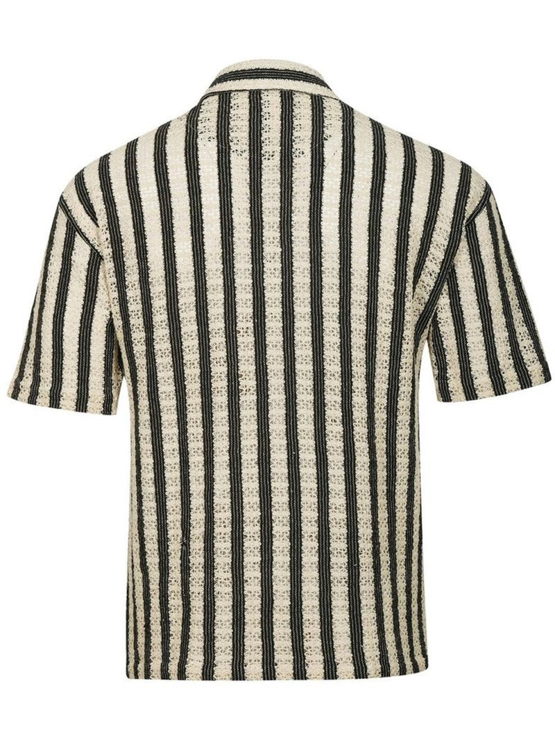Camisa de hombre kaporal a rayas Beige - Kiabi